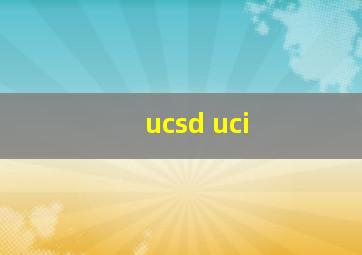 ucsd uci